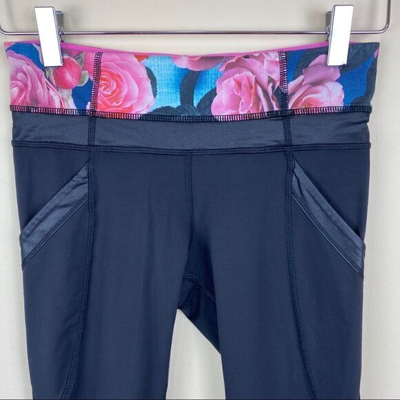 Lululemon Secret Garden Inspire Crop Leggings 4 - Picture 4 of 8